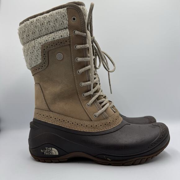 The North Face Women's Shellista II Mid 'Daschund‎ Brown' Winter Boots size 9 - Picture 1 of 9